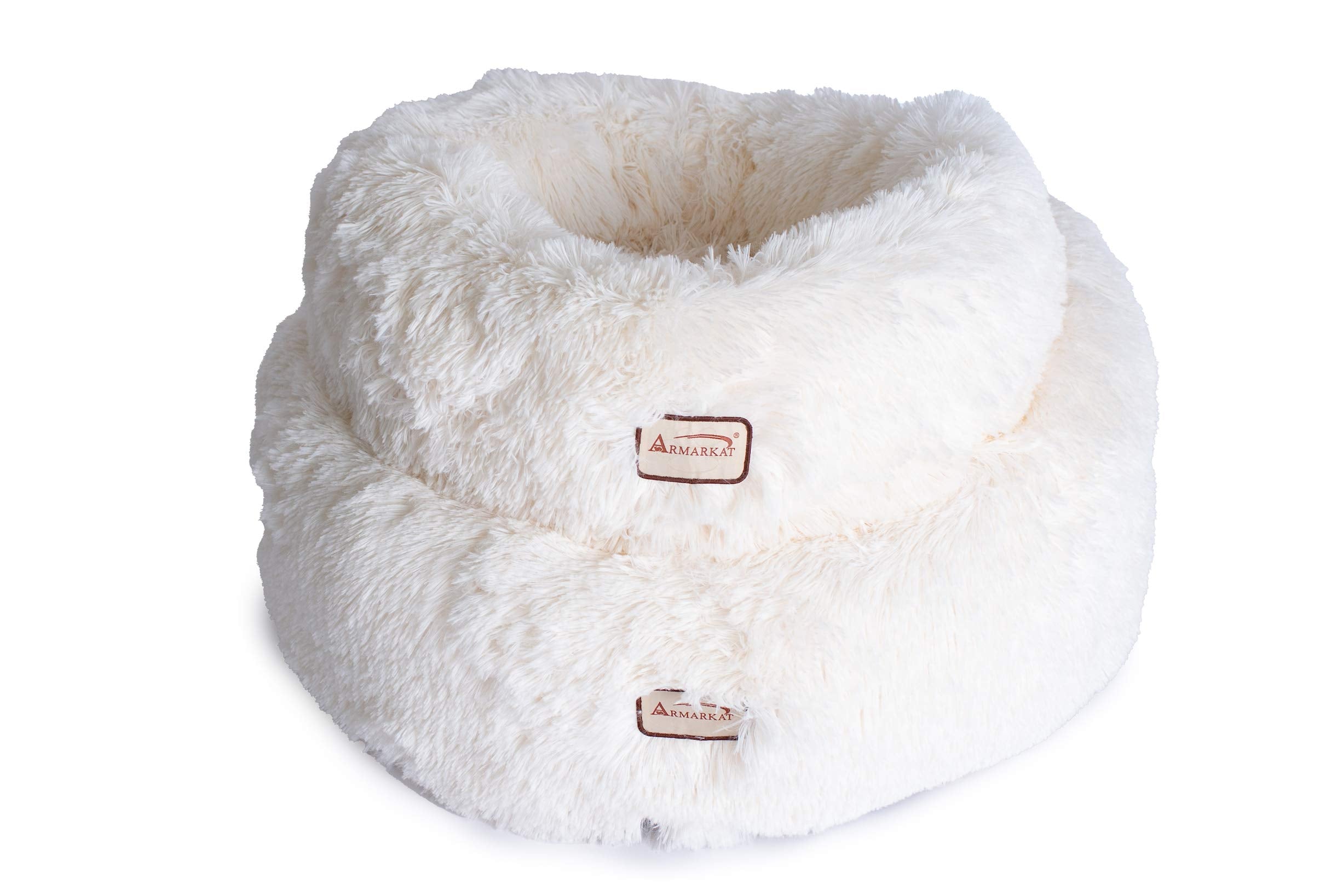 Armarkat Cuddle Bed C70NBS-M, housse blanche élégante et douce