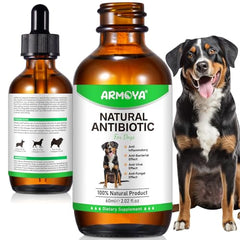 ARMOYA compte-gouttes montrant le dosage adapté au poids du chien