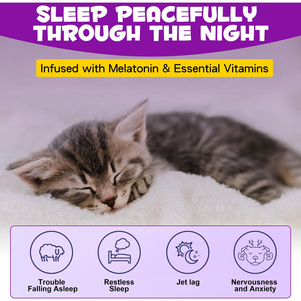 ARMOYA Chat Sommeil Doux pour des nuits plus paisibles.