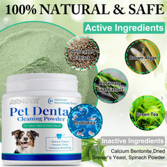 ARMOYA Poudre Dentaire pour chien: verser dans la nourriture facilite l’utilisation quotidienne