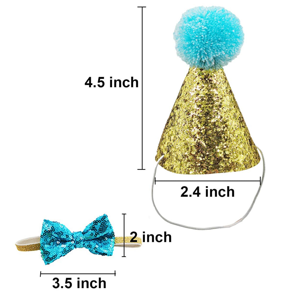 Nœud papillon brillant Arogheiz pour animaux bleu clair, touche festive