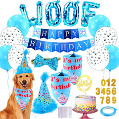 AROIC bandana anniversaire chien, look festif prêt pour les photos.