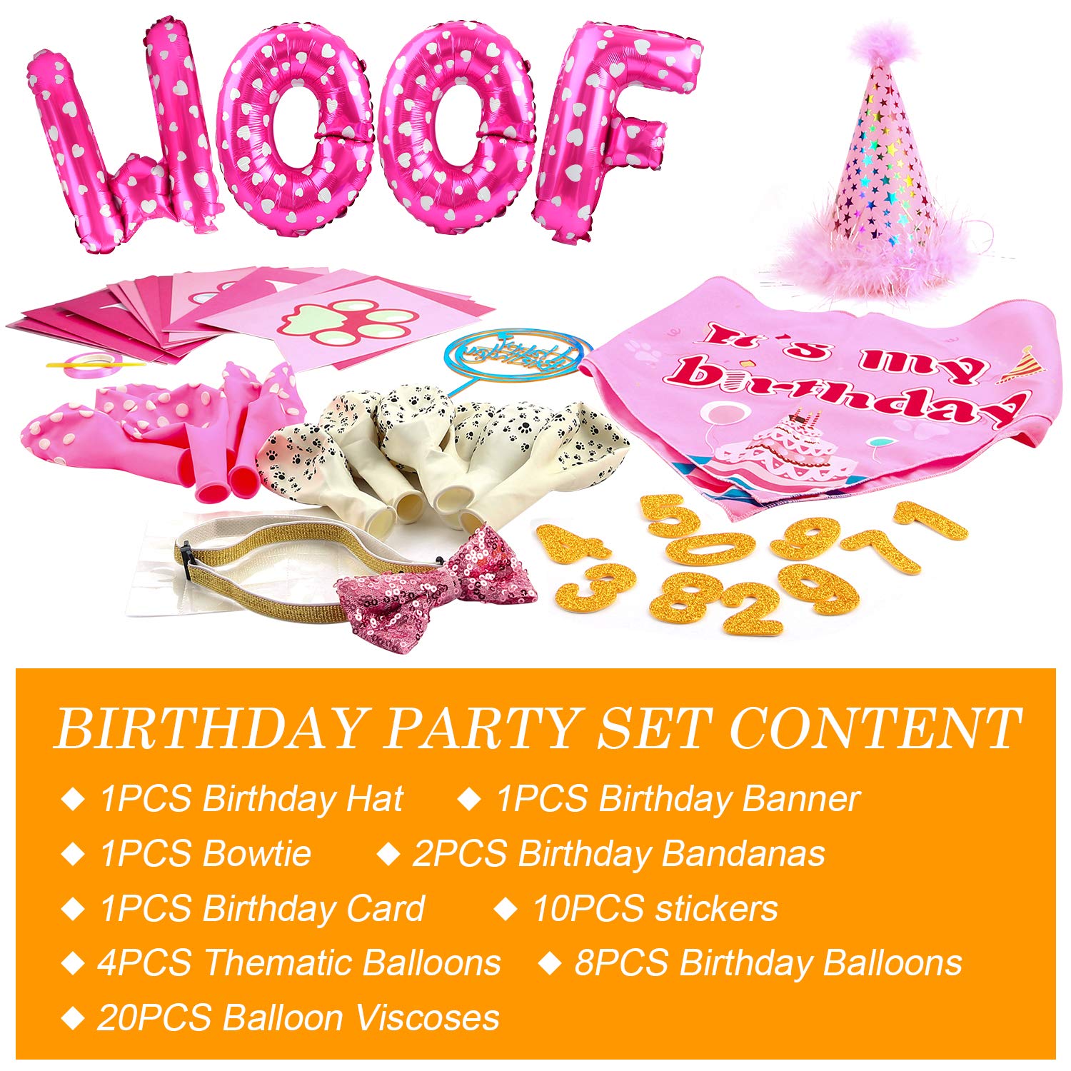 AROIC noeud papillon anniversaire chien accessoire élégant pour la fête