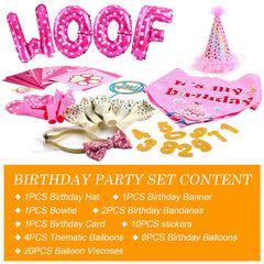 AROIC noeud papillon anniversaire chien accessoire élégant pour la fête
