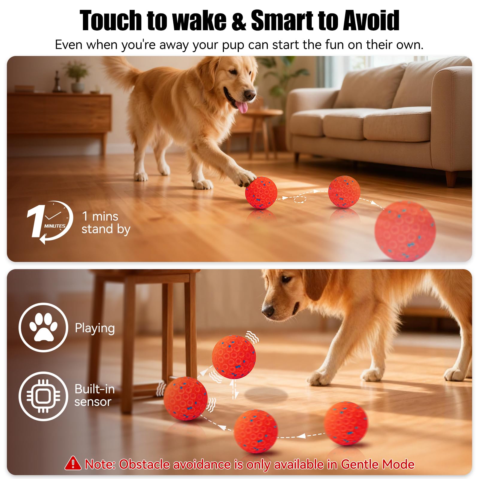 AronYada Balle de 3,2 pouces adaptée pour chiens moyens et grands.