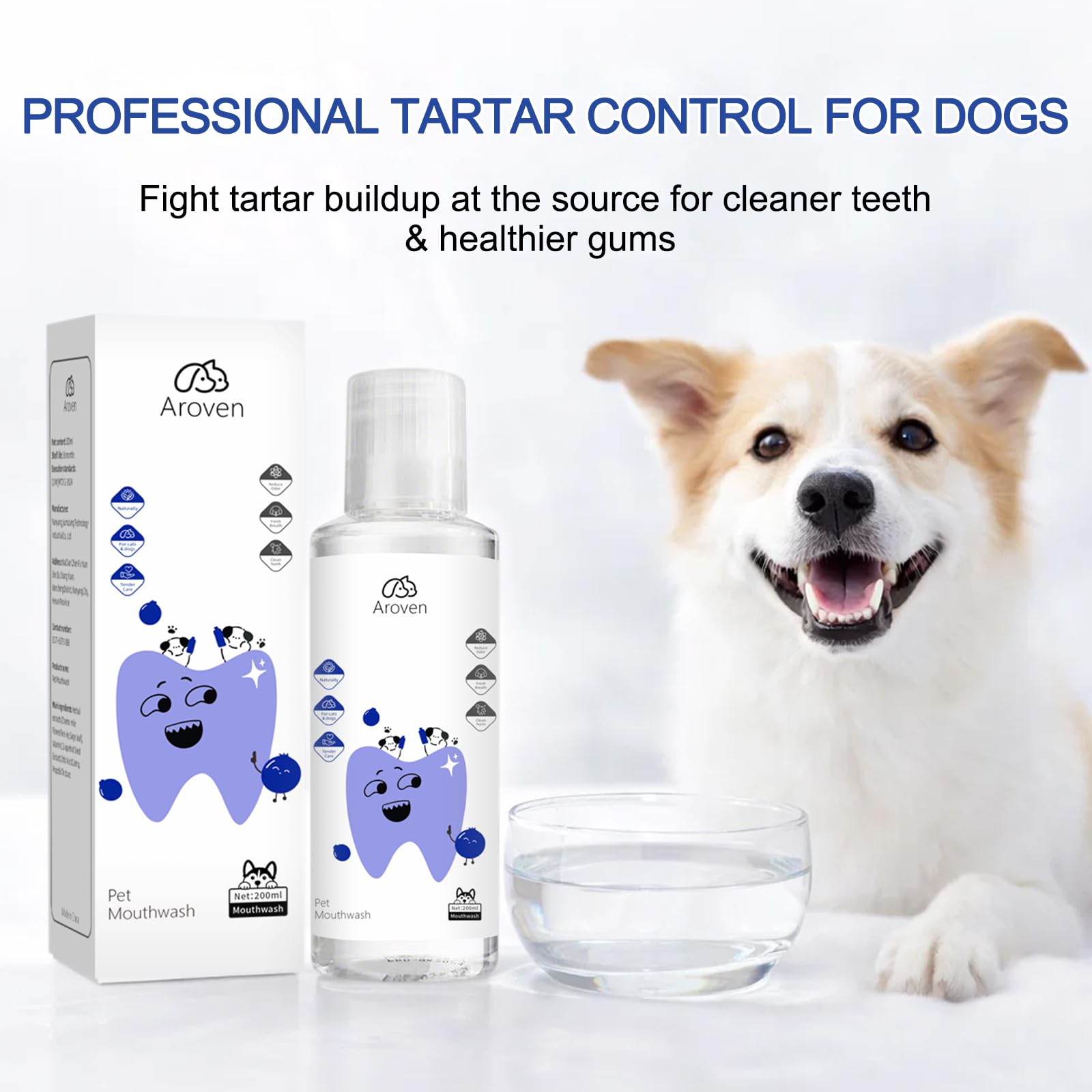 Aroven Dental Dog – Utilisation quotidienne simple, parfait pour les routines occupées