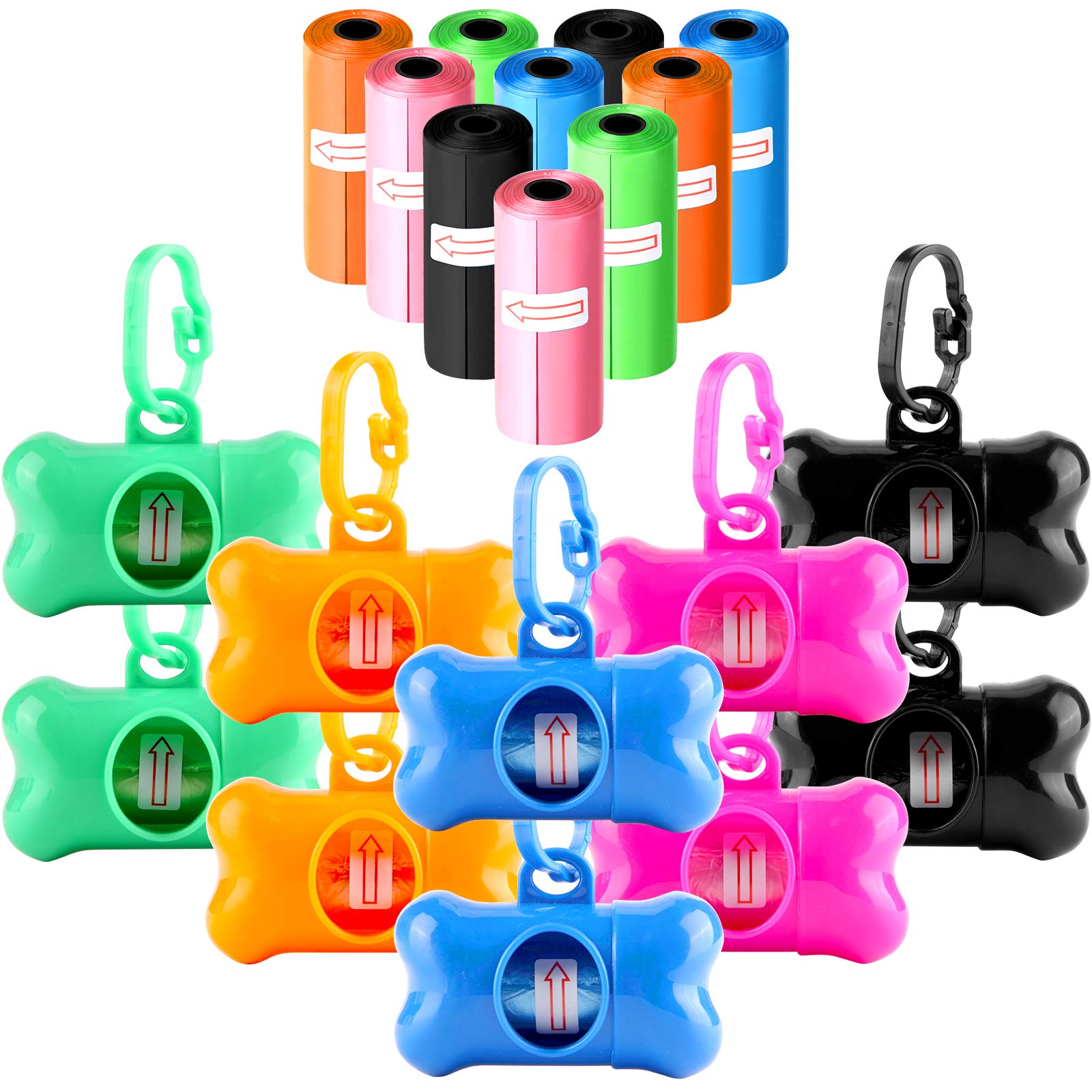 Distributeur Arroyner en forme d’os, vue frontale pratique en promenade.