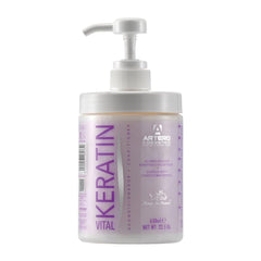 ARTERO Kératine Vital: bouteille de conditionneur, pelage hydraté et brillant.