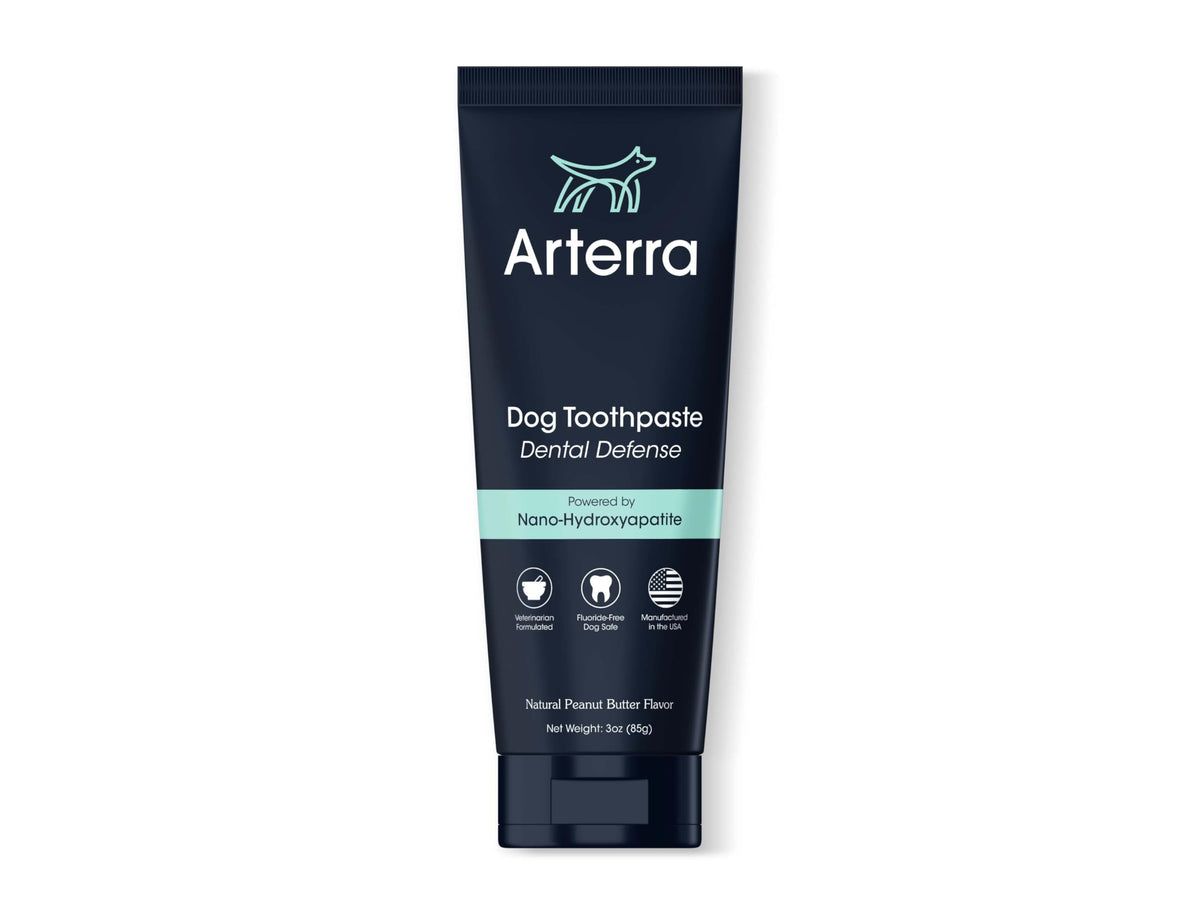 Dentifrice Arterra Pet Science en tube — reminéralise l'émail des chiens