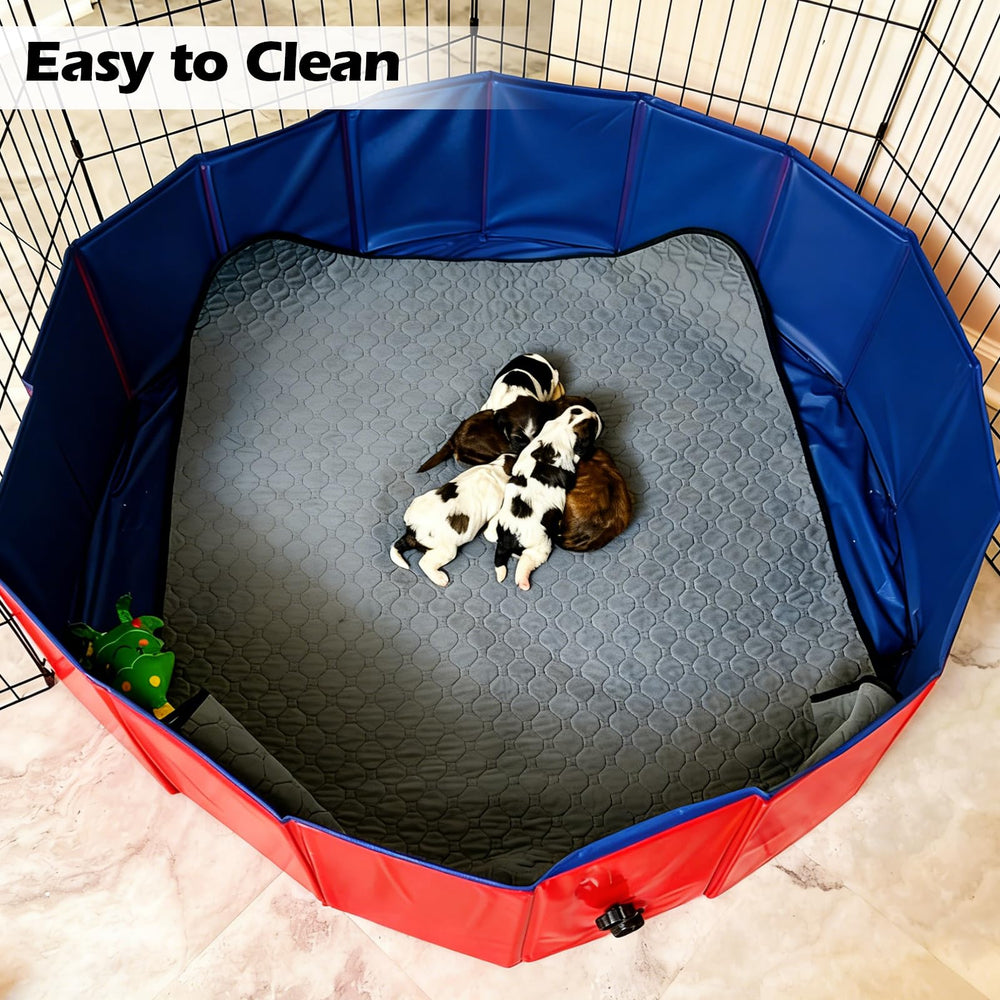 Artilife bac-naitage-chien-47po-diametre-12po-hauteur espace généreux et accès pratique pour les premiers jours.