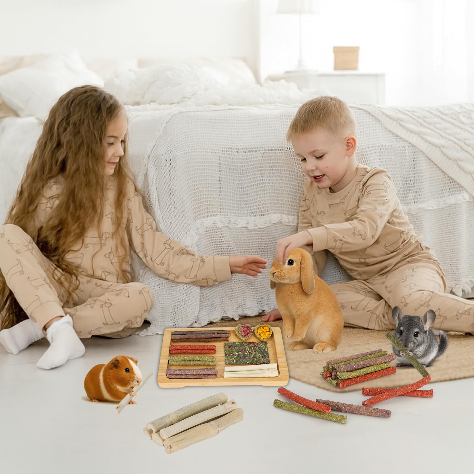 ARTKIDA batonnet-foin-timothy: fibre naturelle favorise la mastication et la digestion.