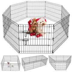 Artmalle enceinte chiot 8 panneaux 24 pouces pour espace sûr et modulable.