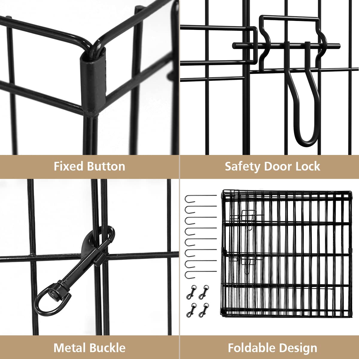 Attaches flexibles Artmeer pour assemblage rapide et sûr.