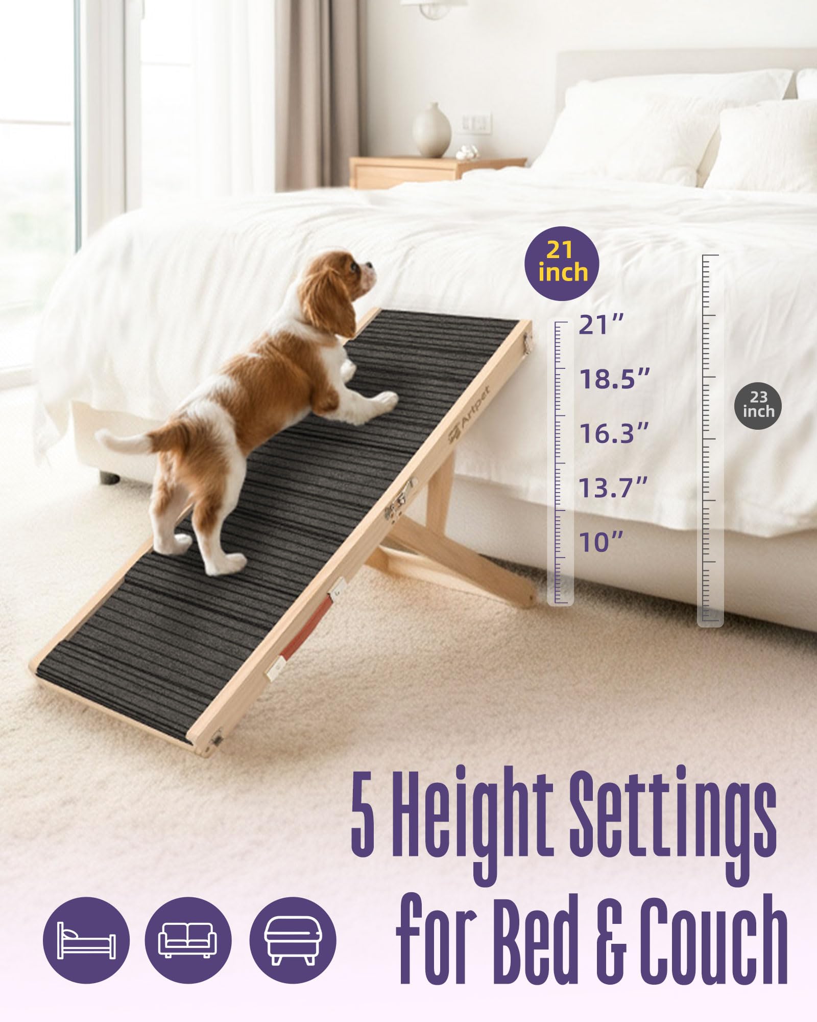 Artpet rampe pliable et portable : rangement et transport faciles.