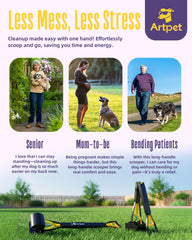 Artpet utilisation à une main facilitant le ramassage rapide