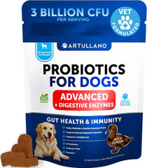 Artullano Probiotiques pour Chiens – flacon: soutien digestif potentiel pour votre chien