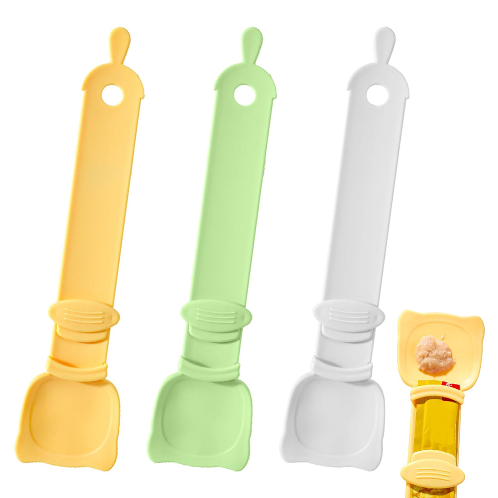 Arvintas: cuillère d’alimentation en bandes pratique et sans gaspillage pour chats.