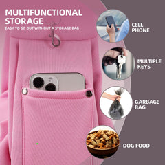 ARZQUT porte objets epaule rose, rangement pratique pour clés et téléphone.