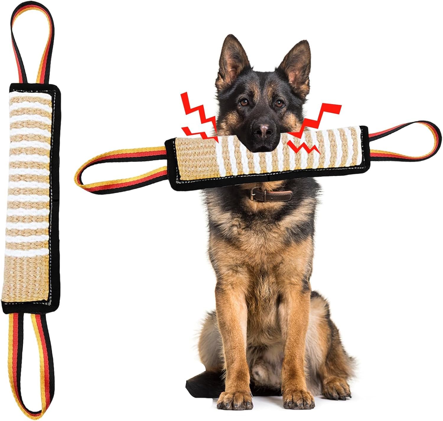 ASOCEA jouet à tirer pour chien avec sifflement, attire l'attention et favorise le jeu.