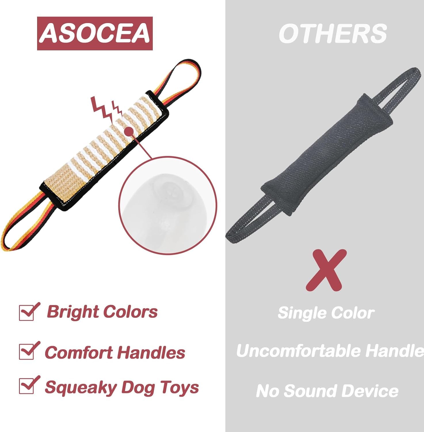 ASOCEA jouet interactif pour chien, activité stimulante aussi bien en intérieur qu'en extérieur.