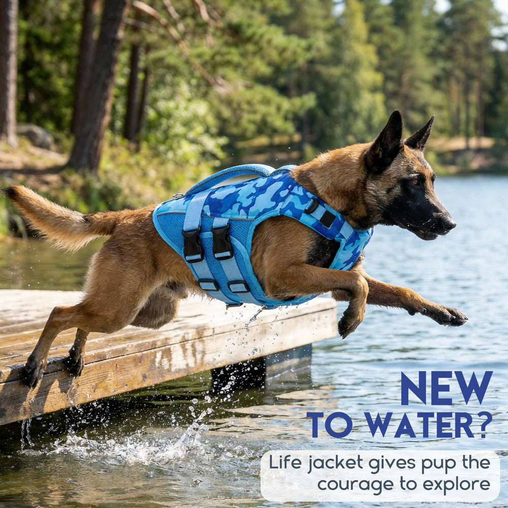 ASENKU gilet sauvetage chien boucles métal durables