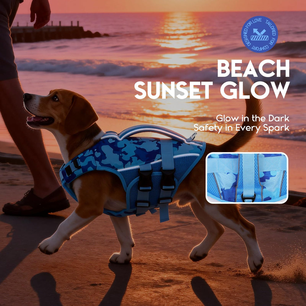 ASENKU gilet sauvetage chien poignée secours rallongée pratique