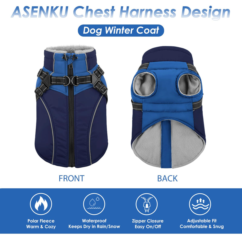 Manteau ASENKU à doublure polaire chaude pour sorties hivernales.