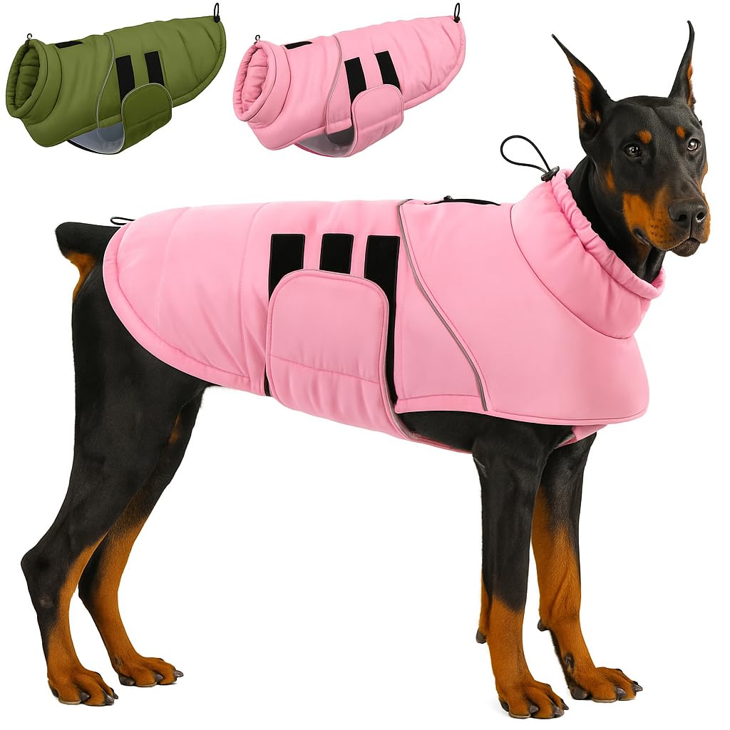 ASENKU manteau extra-chaud pour chien — vue avant, chaleur immédiate.