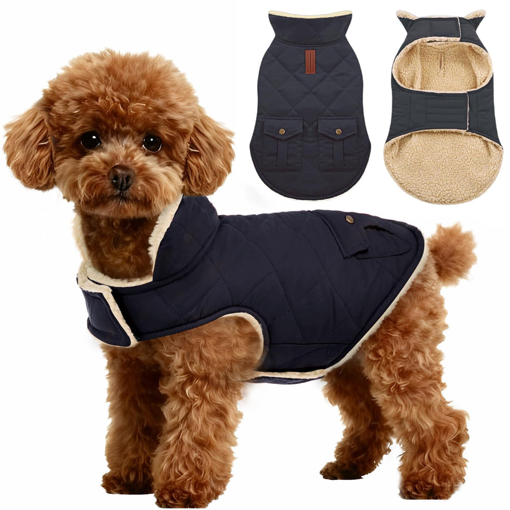 ASENKU manteau chien hiver chaud — avant pour chaleur et confort lors des balades.