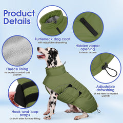 ASENKU manteau chien protection vent pour temps froid