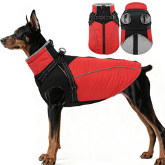 Manteau ASENKU reflechissant avec harnais integre pour promenades nocturnes en securite