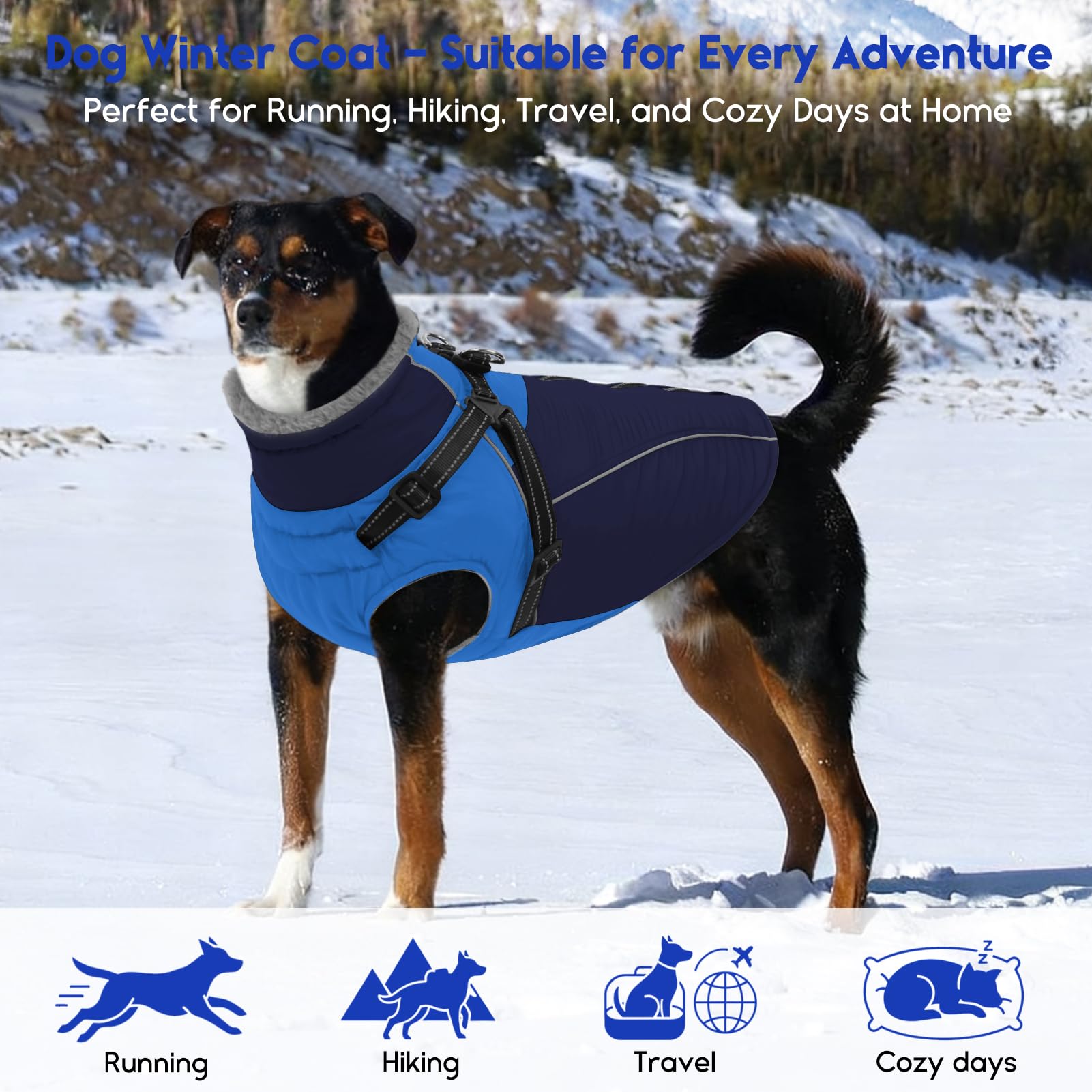 ASENKU manteau hiver polyvalent pour activités en plein air et fêtes