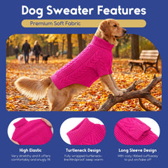 ASENKU pull chien XXL velours arctique, chaleur et respirabilité renforcées.