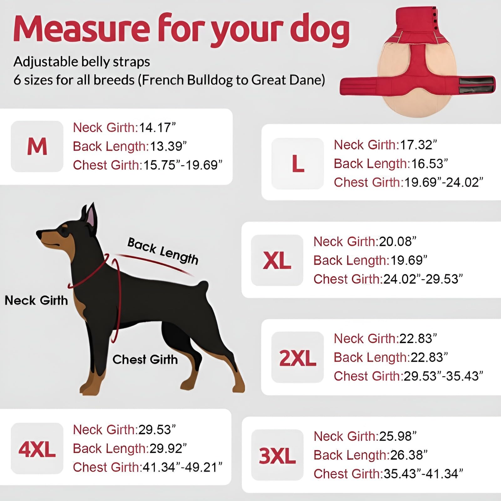 ASENKU veste chien chaude fermeture boutons — facile à enfiler, ajustement rapide