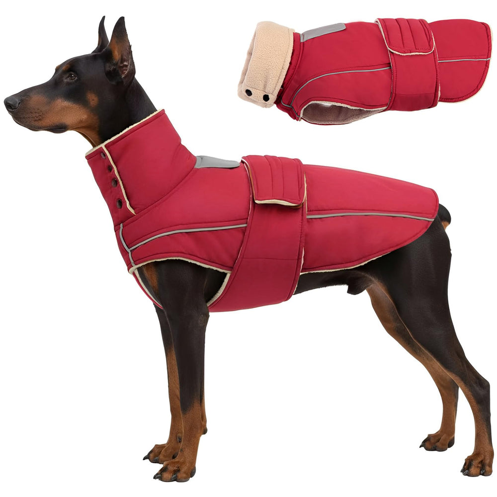 ASENKU veste chien chaude vue avant — protection imperméable contre le vent pour sorties quotidiennes