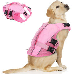 ASENKU veste sauvetage chien vue avant, haute flottation pour la sécurité aquatique.