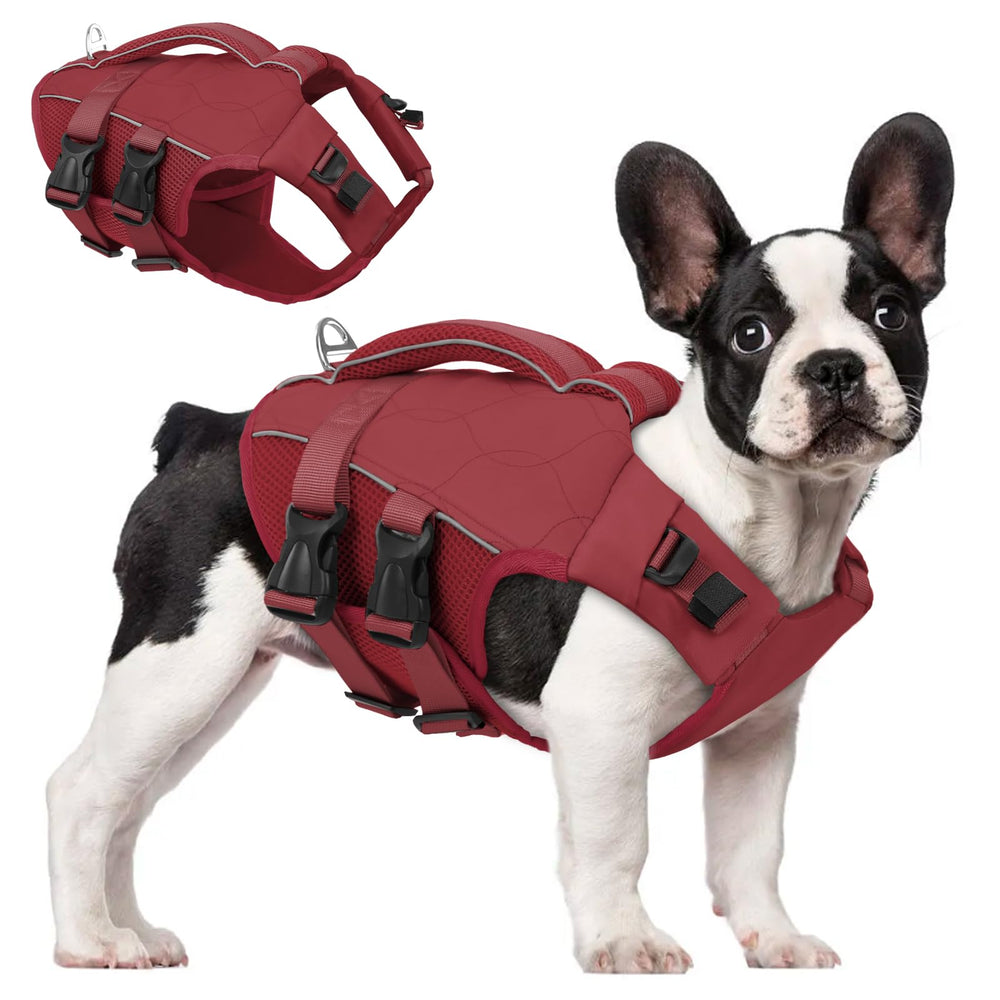 ASENKU veste sauvetage chien poignee secours pour sécurité aquatique