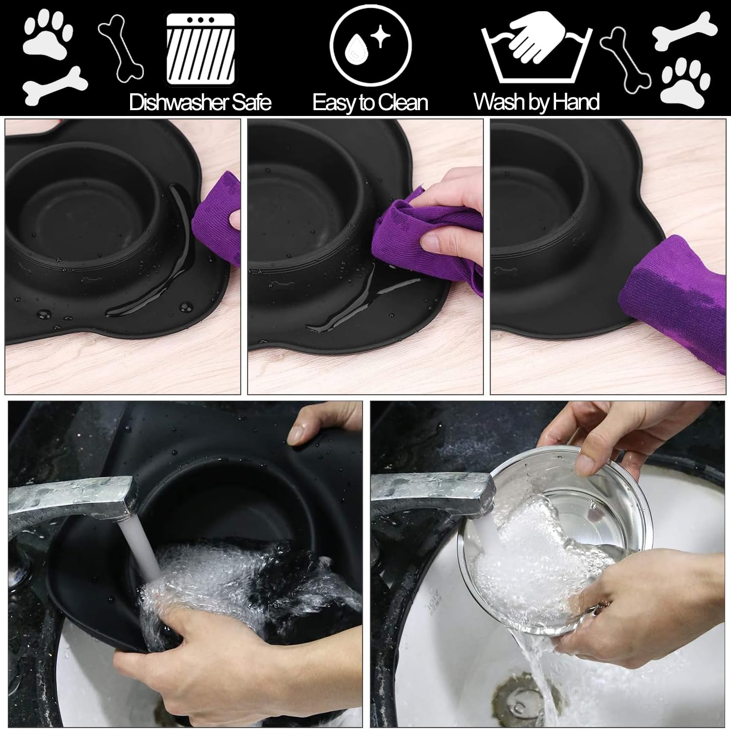 AsFrost gamelles-inox-lavables : inox durable et lave-vaisselle compatible.