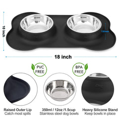 AsFrost gamelles-inox-moyen-chien : adaptées et stables.