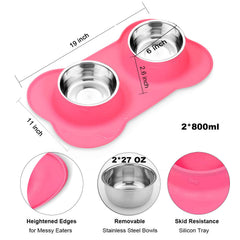 AsFrost gamelles inox pour petits chats, hygiéniques et faciles à utiliser.