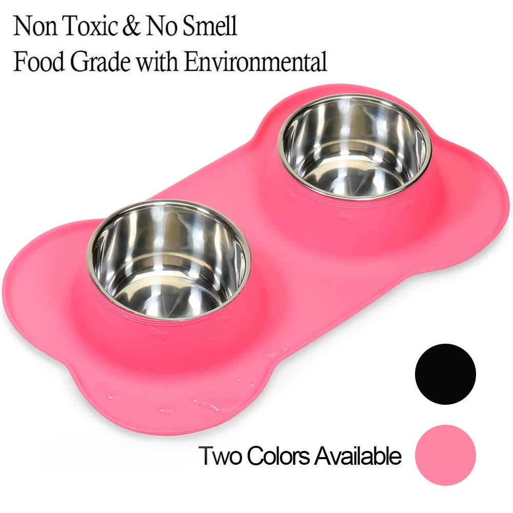 AsFrost gamelles rose pour petits animaux, design propre et adapté.