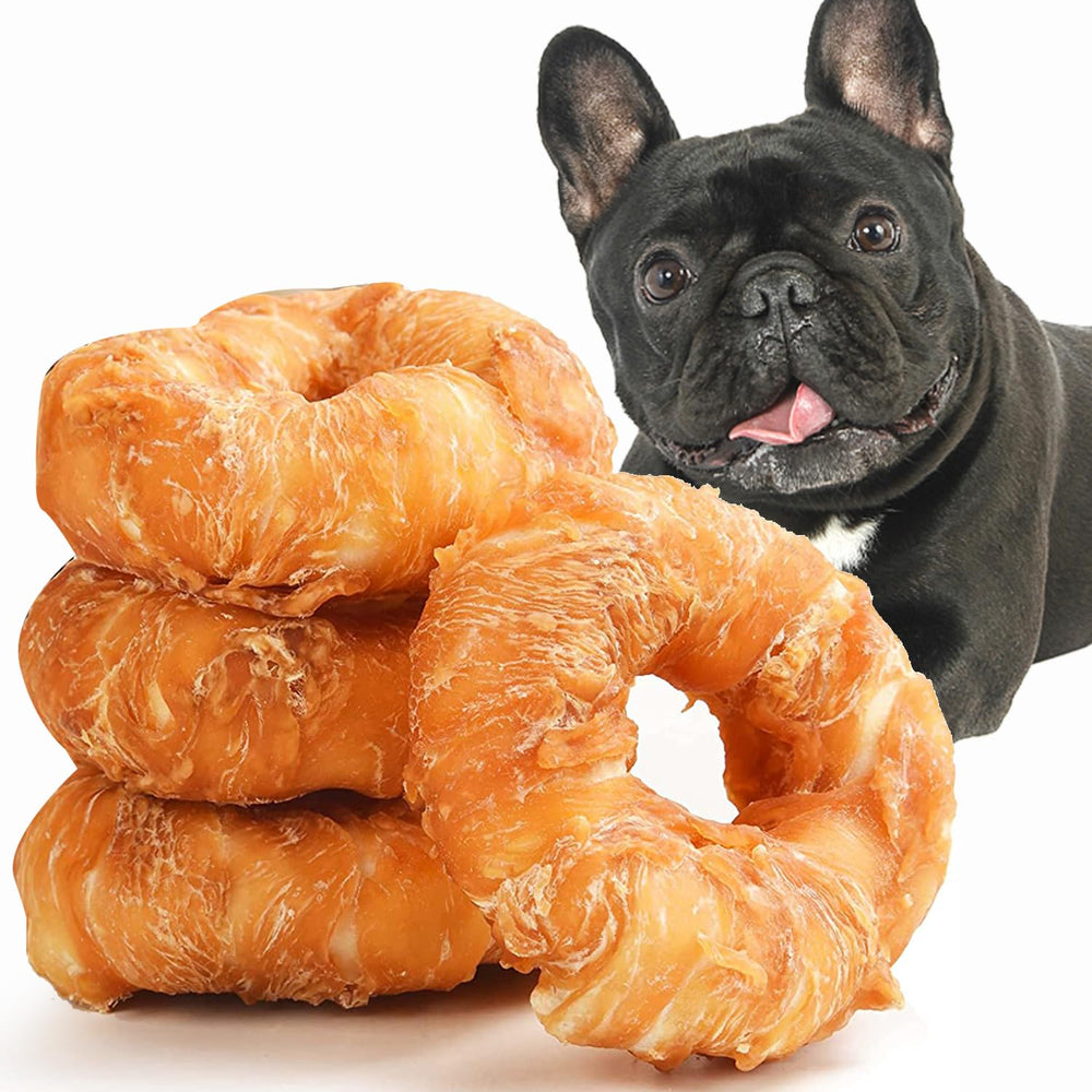ASMPET Donut Poulet Enroulé pour Chien, friandise savoureuse et mastication soutenue.