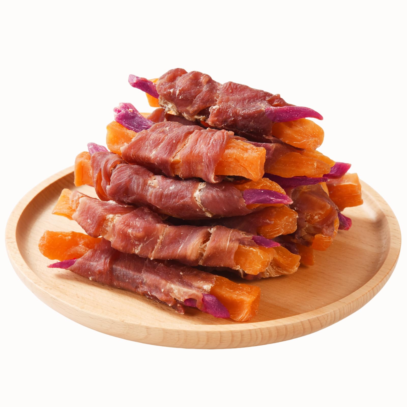 ASMPET emballage patate douce canard enroule, friandise pratique et savoureuse.