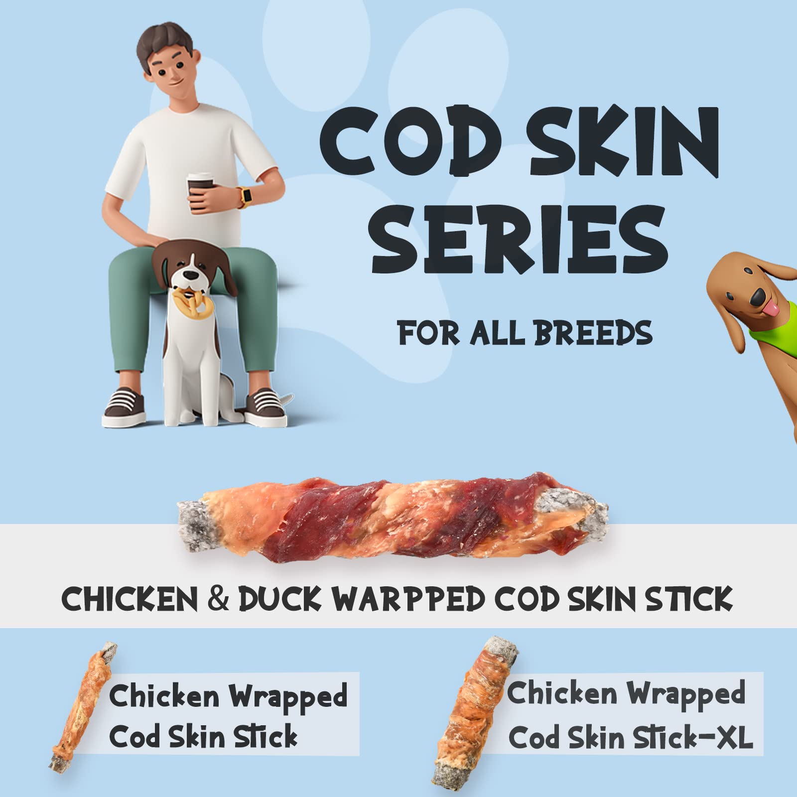 ASMPET ingrédients premiers poulet et canard, friandise naturelle
