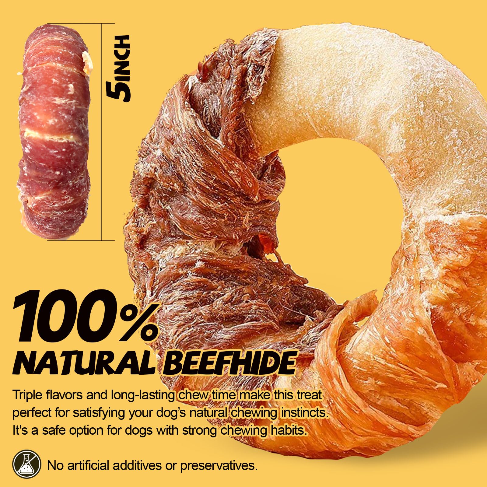 ASMPET os-boeuf-naturel – croquant et nourrissant pour le pelage et les articulations.