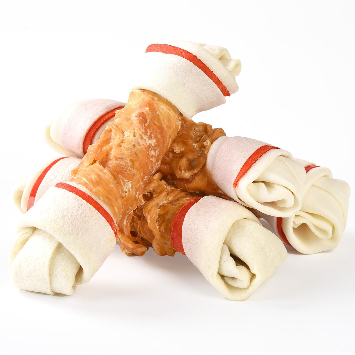 ASMPET os enrobé de poulet, friandise durable pour chiens
