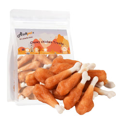 ASMPET snacks poulet sans cuir, os calcium, soutien dentaire