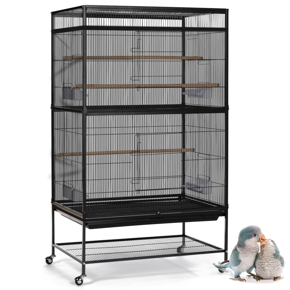ASOCEA couverture de cage grande protège l’intérieur tout en restant respirante.
