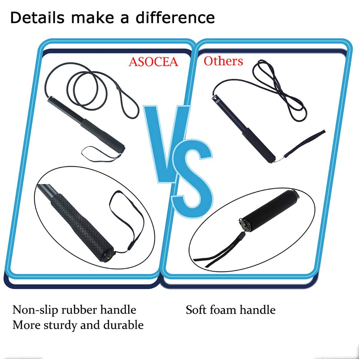 ASOCEA Design portable et compact, rangement et transport facilités.
