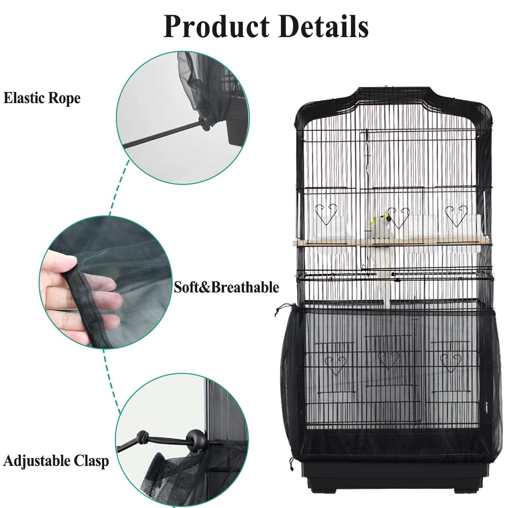 ASOCEA filet nylon doux et respirant, favorise la ventilation autour de la cage.